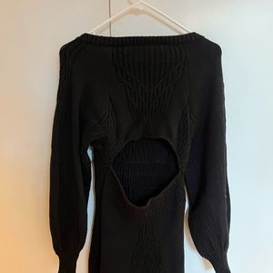 Black sweater dress. Wore once. So cute.